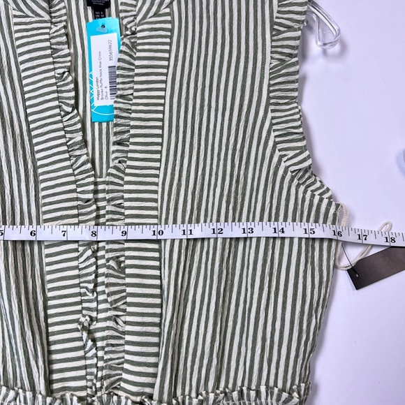 MAGGY LONDON BROOKE RUFFLE NECK MAXI DRESS OLIVE SIZE 6 - Picture 3 of 10